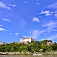 Bratislavský hrad & Danube river